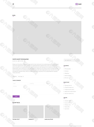 扁平化创意网站设计模板