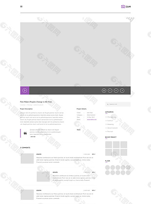 企业创意网站界面设计