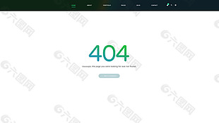 多用途网页404页面psd模板