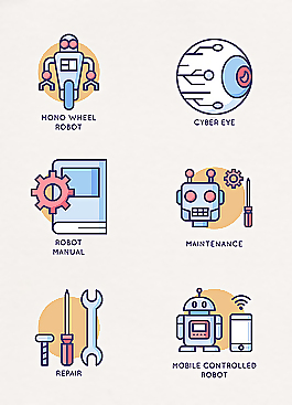 6款可爱科技智能icon