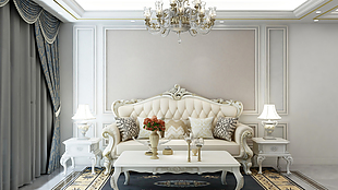 巴德士艺术漆北欧丝绒迷幻金色彩客厅装修效果图