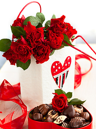 红玫瑰话与巧克力礼物
