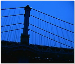 蓝色大桥视频素材