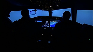 飞机驾驶舱视频素材