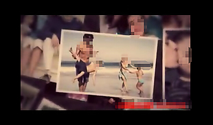 家庭照片平移堆叠在一起视频相册AE模板