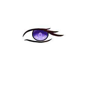 手绘紫色眼睛