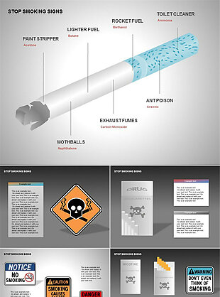 禁止吸烟ppt图标素材