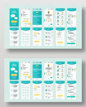 社交软件移动端UI界面设计
